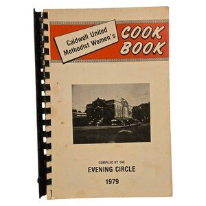 Caldwell Kansas Cookbook United Methodist Womens Cook Book 1979 Vintage Recipe